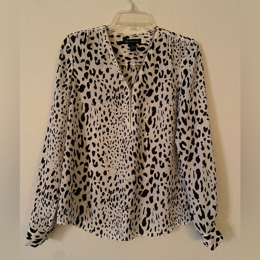 Inc International Concepts Tops | Leopard Print Blouse| Size 4